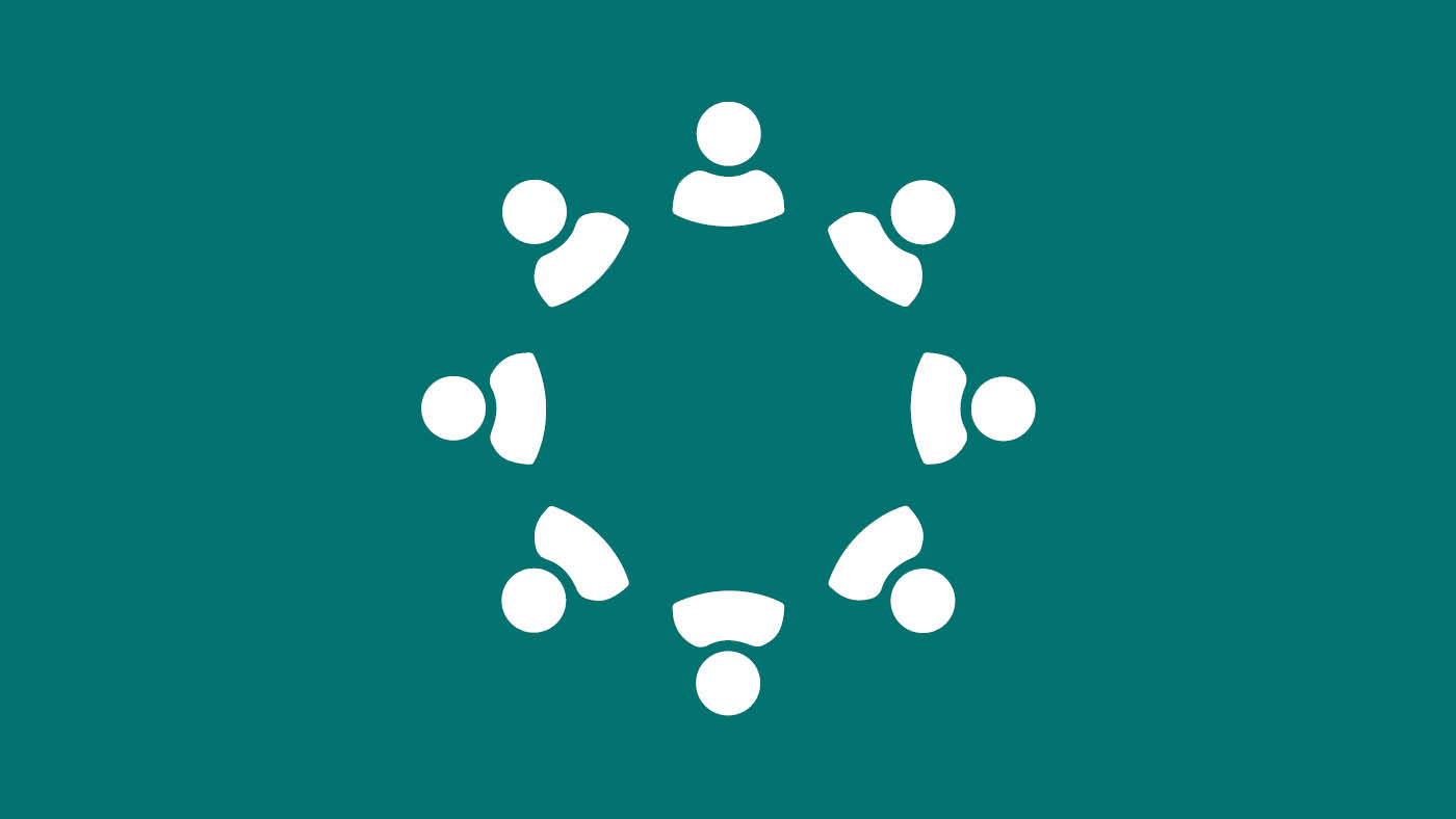 Icon mit Personen im Kreis